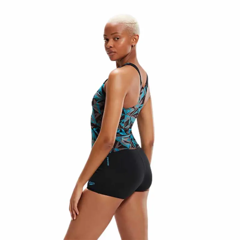 Speedo Women's Hyper Boom Tankini Black/Bolt/Grey-3